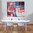 Cuadro Abstracto Multicolor textura en 70X70 cm
