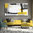 Cuadro Abstracto Minimalista gris y amarillo