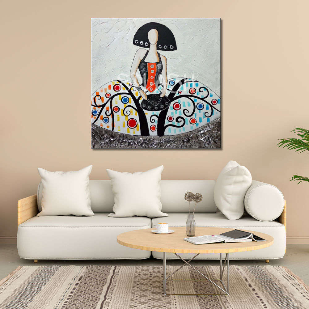 Menina inspirada en el Árbol de la Vida de Klimt