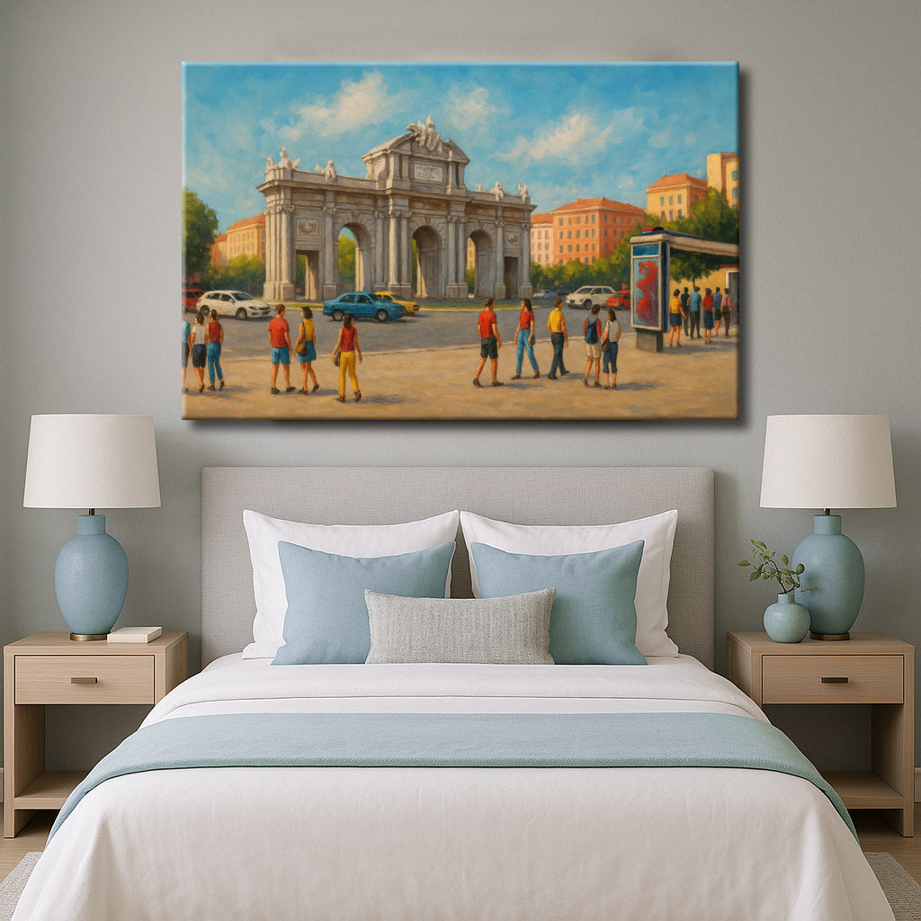 Puerta de Alcalá de Madrid de día