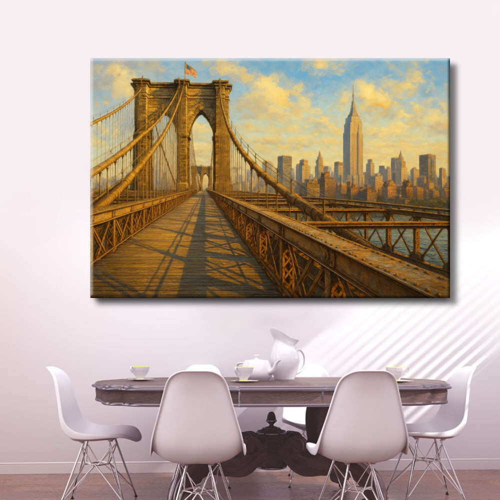 Cuadro New York puente impreso