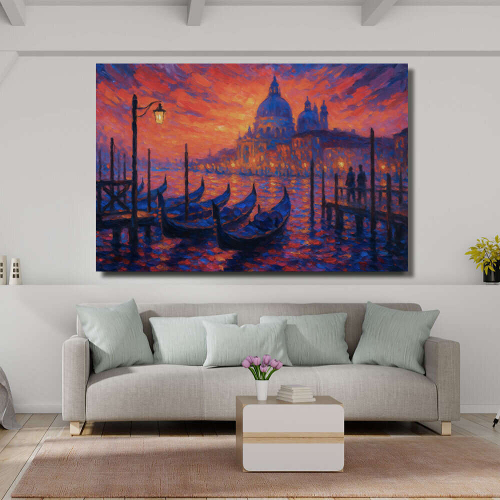 Cuadro de Atardecer en Venecia