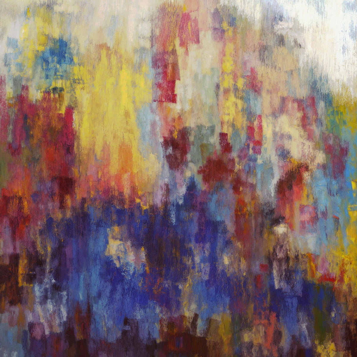 Cuadro Abstracto Colorido Splash - la obra