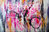 Magenta chaos abstract picture