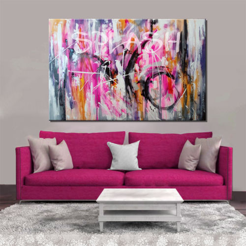 Magenta chaos abstract picture