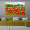 Modern landscape painting poppies