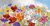 Cuadro de motivos florales multicolor