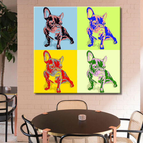 Pet Bulldog French Pop Art Painting