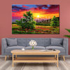 Painting Country Landscape at Sunset