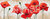 Cuadro de  flores con Amapolas Rojas