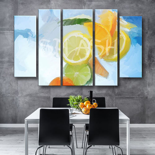 Abstract Painting with Citrus in Dance