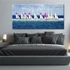 Seascape with sailboats painting