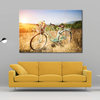Landscape Painting with vintage bicycle