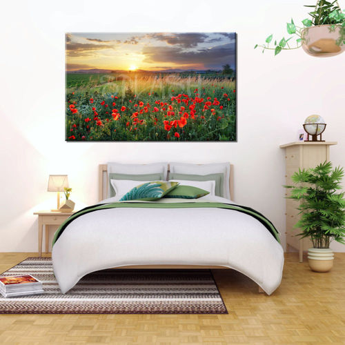 Landscape Painting with flowers