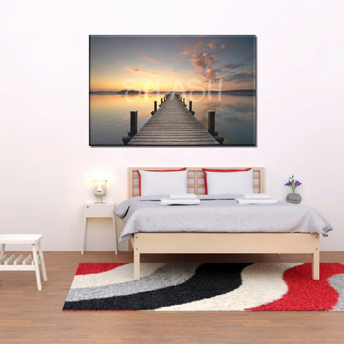 Seascape Painting at Sunset