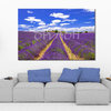 Country Landscape Painting with Lavender