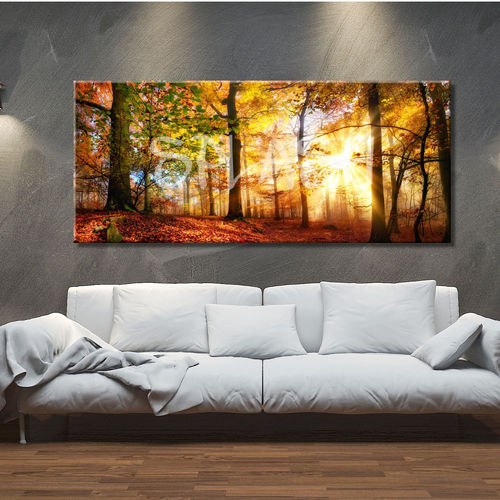 Autumn Forest with Trees Painting
