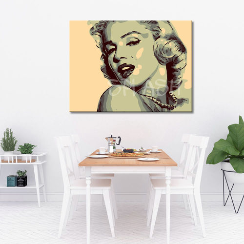 Marilyn Monroe sepia painting