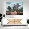 Classic landscape painting with trees
