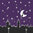 Cuadro noche estrellada de Skyline con luna