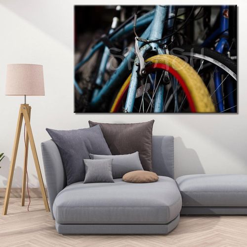 Printed Vintage Bicycle Painting