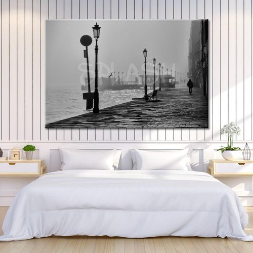 Urban landscape Painting with port
