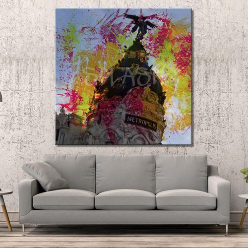 Metropolis Painting of Abstract Madrid