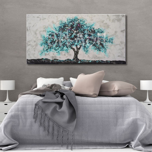 Turquoise blue tree textures