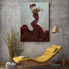Flamenco Dance Painting in Red