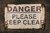 Cuadro Cartel Vintage Danger