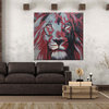Red and gray lion Painting