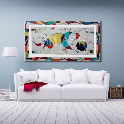 Cuadro Abstracto homenaje a Miró