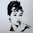 Black and White Audrey Hepburn Painting