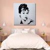 Audrey Hepburn black and white paintings