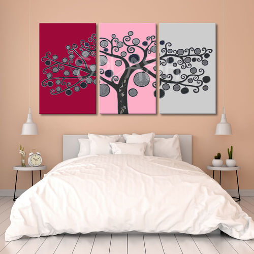 Magenta and pink life tree