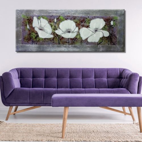 White Flower and Marco Plata Painting