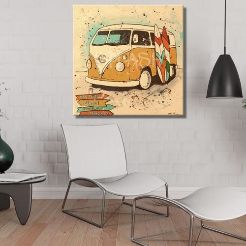 Volkswagen surfing van painting