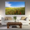 Landscape and Prairie Painting with Flowers