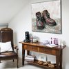 Figurative Painting of old boots