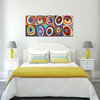 Colorful circles headboard picture