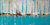 OCRE, turquoise and texture abstract picture