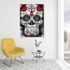 Mexican Skull Figurative Painting
