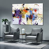 Abstract painting explosion of colours