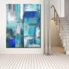 Abstract blue marine painting