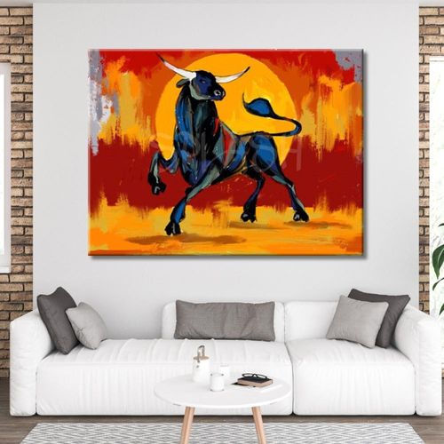 Bull Painting in the ring and albero