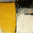 Cuadro abstracto geometría Amarillo mostaza