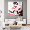 Diffuse Menina Painting in red and black