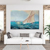 Marine landscape Painting with sailboats