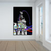 Metropolis Building  Abstract painting