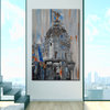 Painting Madrid Metropolis building abstract